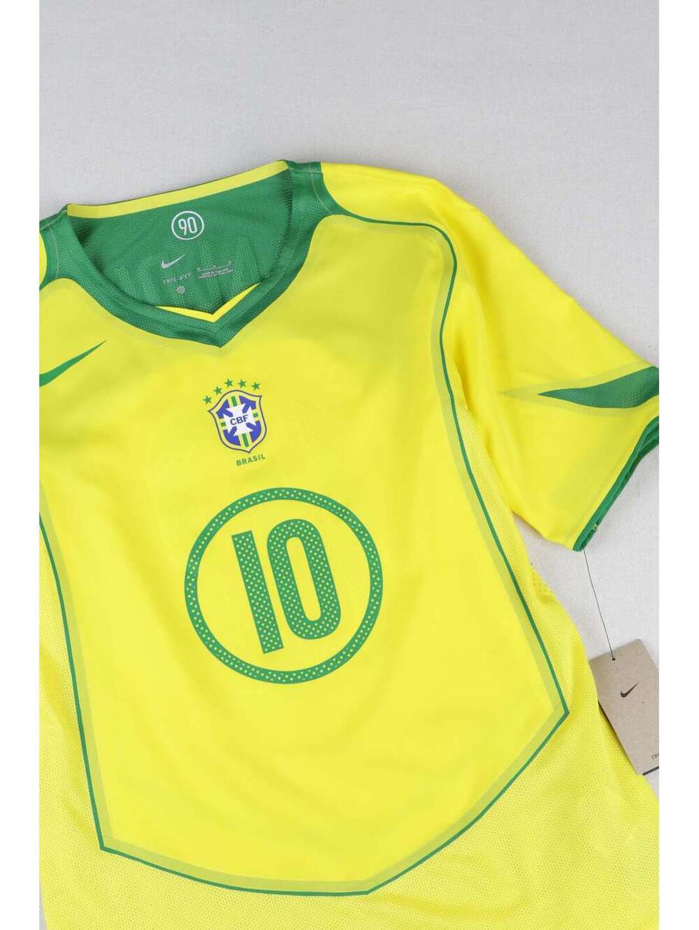 2025' Nike Total 90 Ronaldinho 2004 Brazil Home Jersey